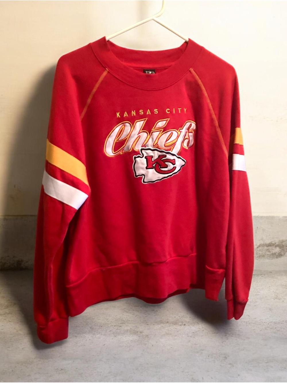 NFL Red Team Apparel Crewneck Sweatshirt